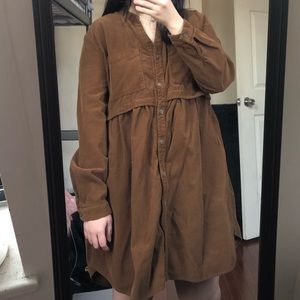 corduroy babydoll dress